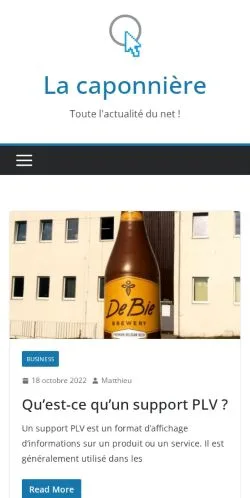 Podgląd witryny La Caponnière, medium z kraju Francja do artykułów sponsorowanych