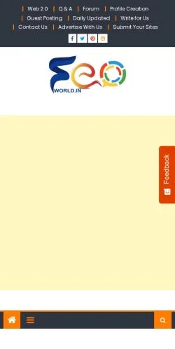 Anteprima del sito SEO WOLRD -, media di India per articoli sponsorizzati