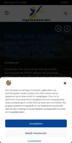 Anteprima del sito Ingelbewaarder, media di Paesi Bassi per articoli sponsorizzati