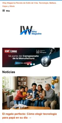 스폰서 기사용 미국 매체 iWay Magazine 사이트 미리보기