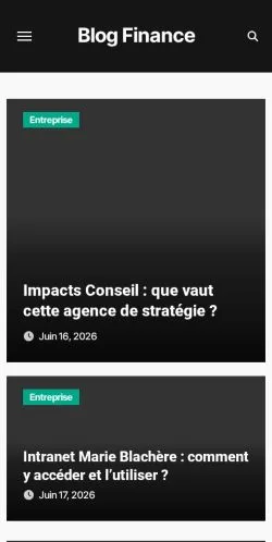 Pré-visualização do site Blog Finance, meio de França para artigos patrocinados