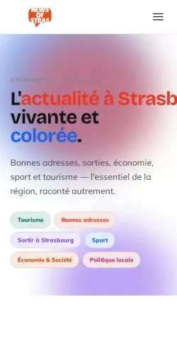 스폰서 기사용 프랑스 매체 News Of Strasbourg 사이트 미리보기