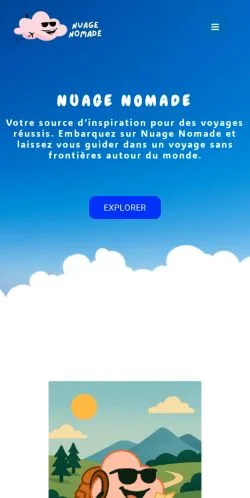 Anteprima del sito Nuage Nomade, media di Francia per articoli sponsorizzati