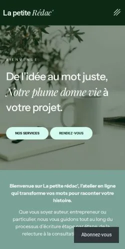 스폰서 기사용 프랑스 매체 La Petite Rédac' 사이트 미리보기