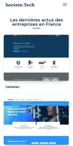 Forhåndsvisning av nettstedet Societe.Tech, medium fra Frankrike for sponsede artikler