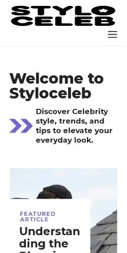 Podgląd witryny Stylo Celeb, medium z kraju Stany Zjednoczone do artykułów sponsorowanych