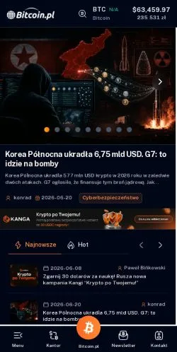 Forhåndsvisning av nettstedet Bitcoin, medium fra Polen for sponsede artikler