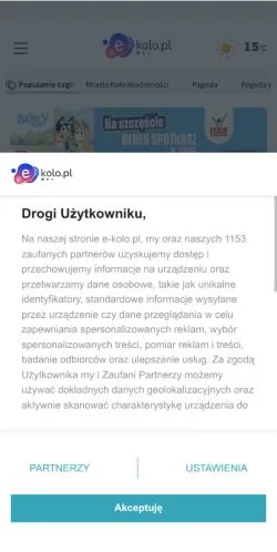 스폰서 기사용 폴란드 매체 Kolski Portal Internetowy e-kolo.pl 사이트 미리보기