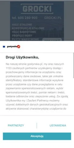 Podgląd witryny Gostynska Wiadomości, medium z kraju Polska do artykułów sponsorowanych