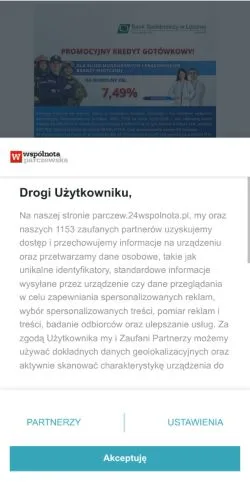 Anteprima del sito Wspólnota Parczewska, media di Polonia per articoli sponsorizzati