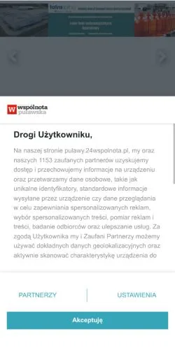 Anteprima del sito Wspólnota Puławska, media di Polonia per articoli sponsorizzati