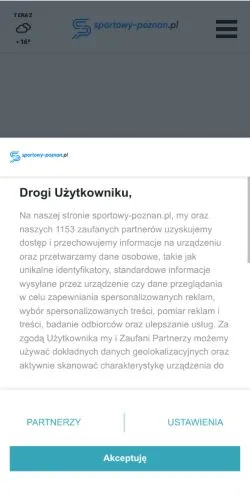 Anteprima del sito Sportowy Poznań, media di Polonia per articoli sponsorizzati