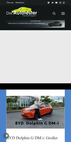 Anteprima del sito Der-Autotester, media di Germania per articoli sponsorizzati