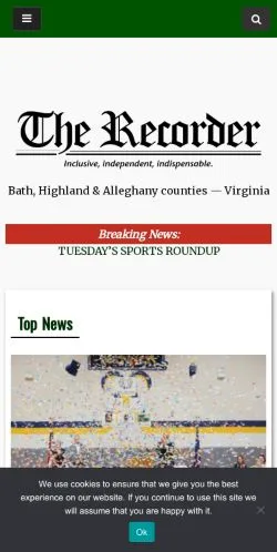 Aperçu du site The Recorder Online, média de États-Unis pour articles sponsorisés