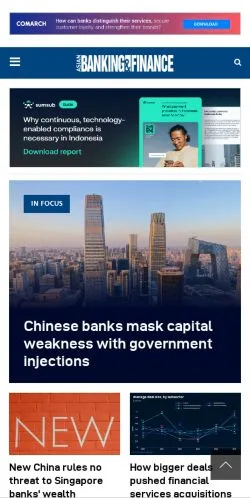 Anteprima del sito Asian Banking & Finance, media di Stati Uniti per articoli sponsorizzati