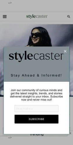 Sponsorlu makaleler için Amerika Birleşik Devletleri medyası StyleCaster sitesinin önizlemesi