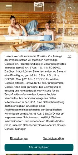 Preview of the Monte Mare website, a media outlet in Germany for sponsored articles