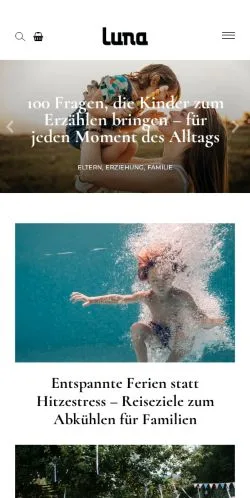 Anteprima del sito Lunamag Familie, media di Germania per articoli sponsorizzati