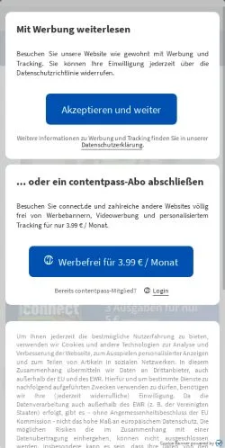 Forhåndsvisning af Connect, medie fra Tyskland til sponsorerede artikler