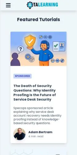 Anteprima del sito ATA Learning, media di Stati Uniti per articoli sponsorizzati