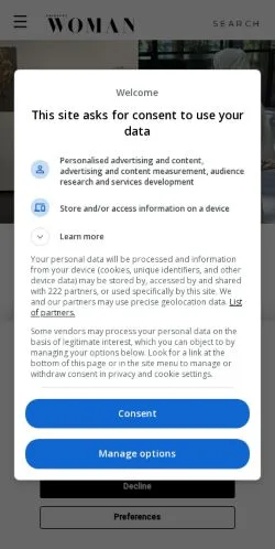 Anteprima del sito Emirates Woman, media di Stati Uniti per articoli sponsorizzati