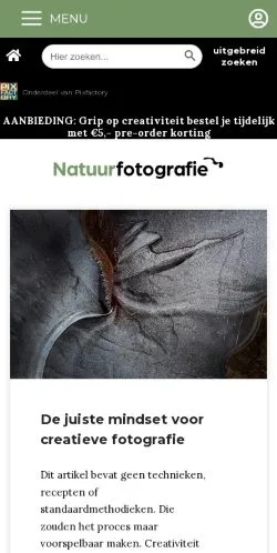Anteprima del sito Natuurfotografie, media di Paesi Bassi per articoli sponsorizzati