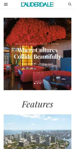 Anteprima del sito Fort Lauderdale Magazine, media di Stati Uniti per articoli sponsorizzati
