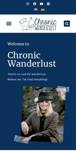 Anteprima del sito Chronic Wanderlust, media di Stati Uniti per articoli sponsorizzati