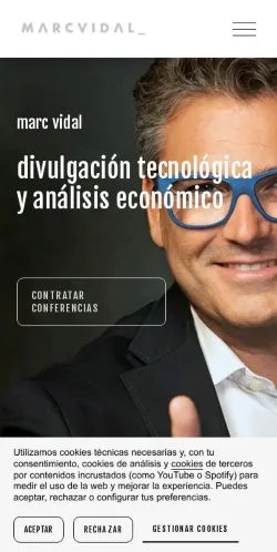Aperçu du site Marc Vidal, média de Espagne pour articles sponsorisés