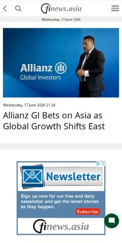 Anteprima del sito Finews, media di Regno Unito per articoli sponsorizzati