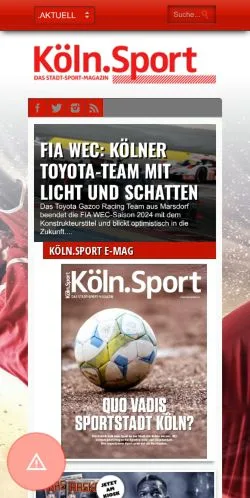 Anteprima del sito Köln.Sport, media di Germania per articoli sponsorizzati