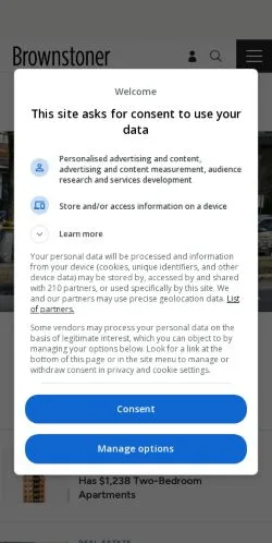 Aperçu du site Brownstoner, média de États-Unis pour articles sponsorisés