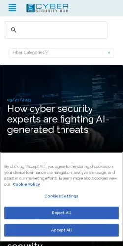 Vorschau der Website Cyber Security Hub, Medium aus Vereinigte Staaten für gesponserte Artikel