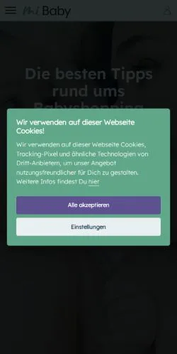 Aperçu du site miBaby, média de Allemagne pour articles sponsorisés