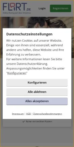 Vorschau der Website Flirt, Medium aus Deutschland für gesponserte Artikel