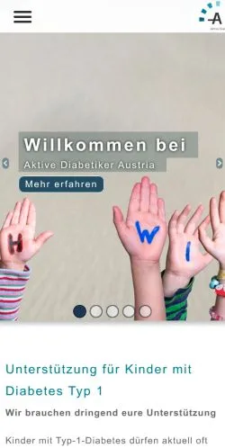 Anteprima del sito Aktive Diabetiker Austria, media di Austria per articoli sponsorizzati