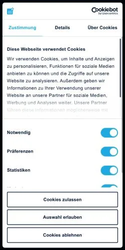 Anteprima del sito Bewerbung, media di Germania per articoli sponsorizzati