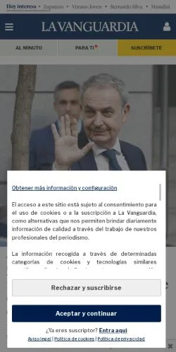 スポンサード記事向けのスペインメディア、La Vanguardiaのサイトプレビュー