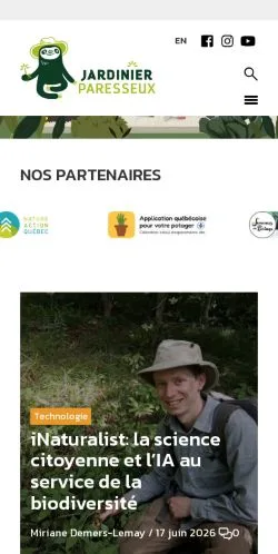 Podgląd witryny Jardinier Paresseux, medium z kraju Francja do artykułów sponsorowanych