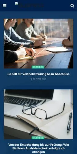 스폰서 기사용 독일 매체 Business Nachrichten 사이트 미리보기