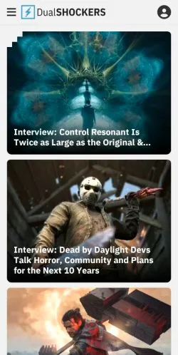 Aperçu du site DualShockers, média de États-Unis pour articles sponsorisés