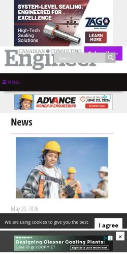 Anteprima del sito Canadian Consulting Engineer, media di Stati Uniti per articoli sponsorizzati