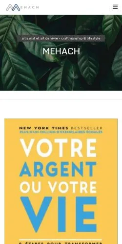 Vorschau der Website Mehach, Medium aus Frankreich für gesponserte Artikel