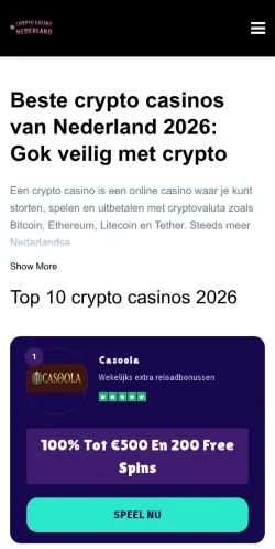 Podgląd witryny Coinspot, medium z kraju Holandia do artykułów sponsorowanych