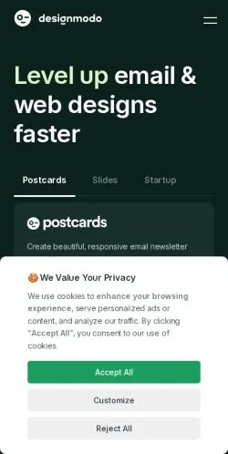 Aperçu du site Designmodo, média de États-Unis pour articles sponsorisés
