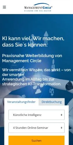 Vorschau der Website Management Circle, Medium aus Deutschland für gesponserte Artikel