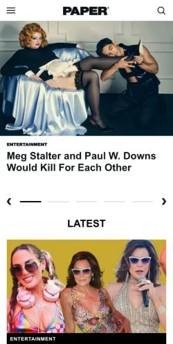 Forhåndsvisning af PAPER Magazine, medie fra USA til sponsorerede artikler