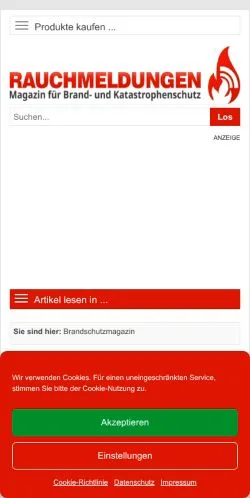 Anteprima del sito Rauchmeldungen, media di Germania per articoli sponsorizzati