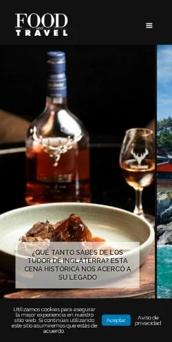 Anteprima del sito Food and Travel México, media di Messico per articoli sponsorizzati