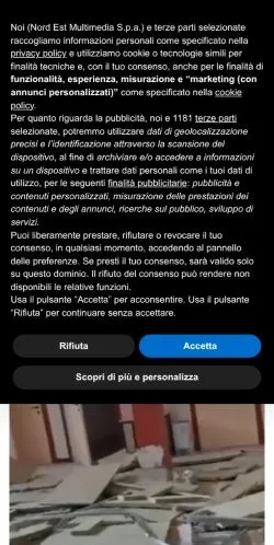 Podgląd witryny Il Mattino di Padova, medium z kraju Włochy do artykułów sponsorowanych